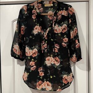 Princess Vera Wang small‎ floral Blouse